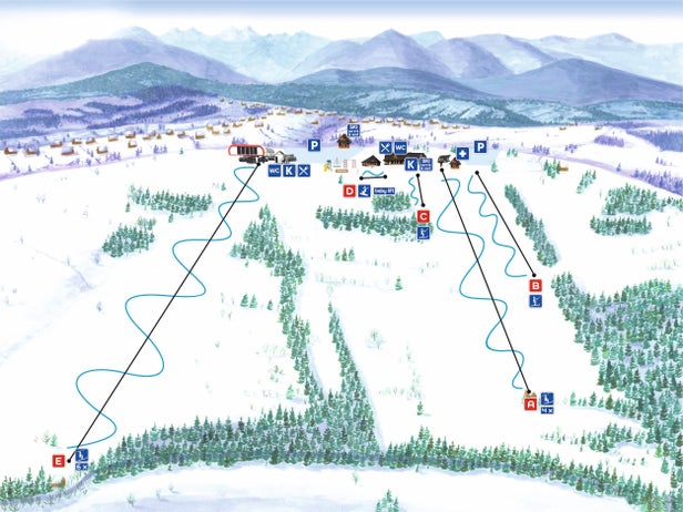 Mapa tras Bukowina Tatrzańska - Rusiń ski