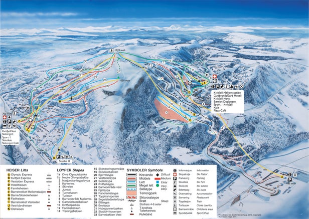 Mapa tras Kvitfjell